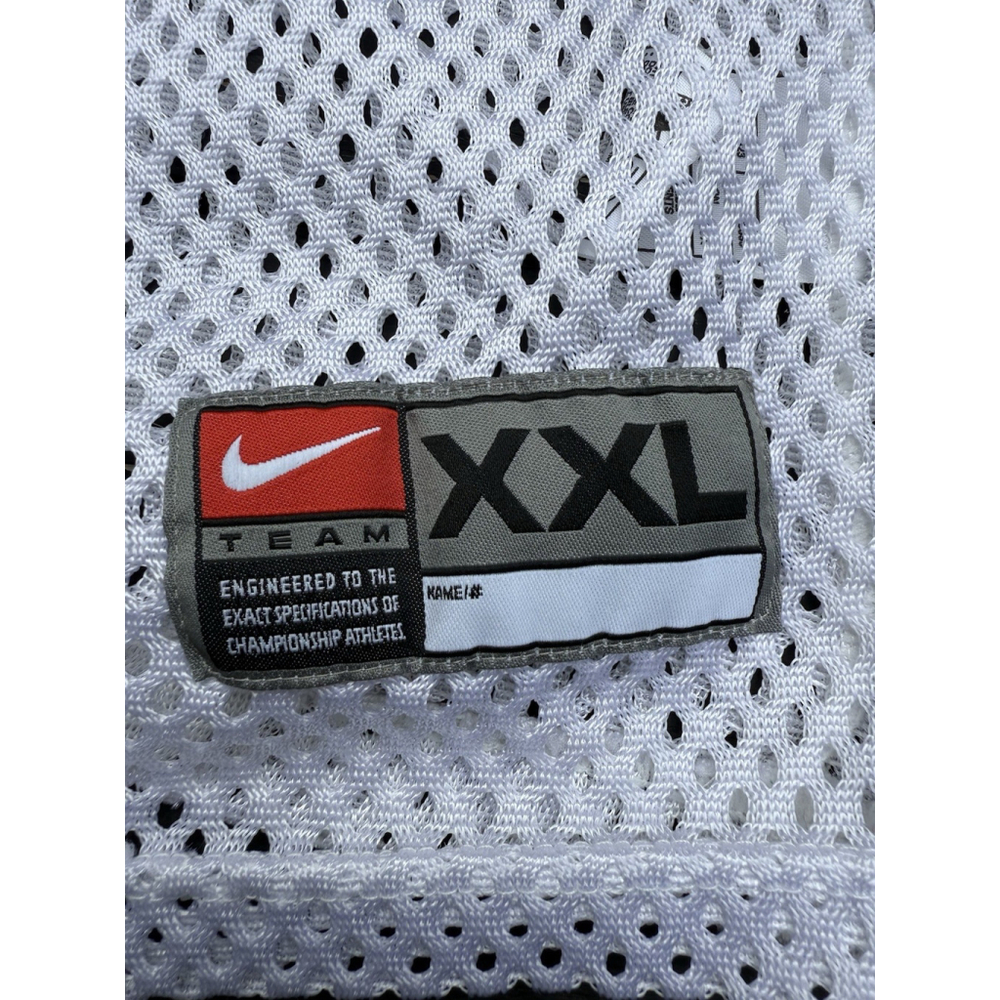 Nike Team Men's White Practice Football Mesh Jersey Swoosh XXL USA Fabric - Picture 2 of 8